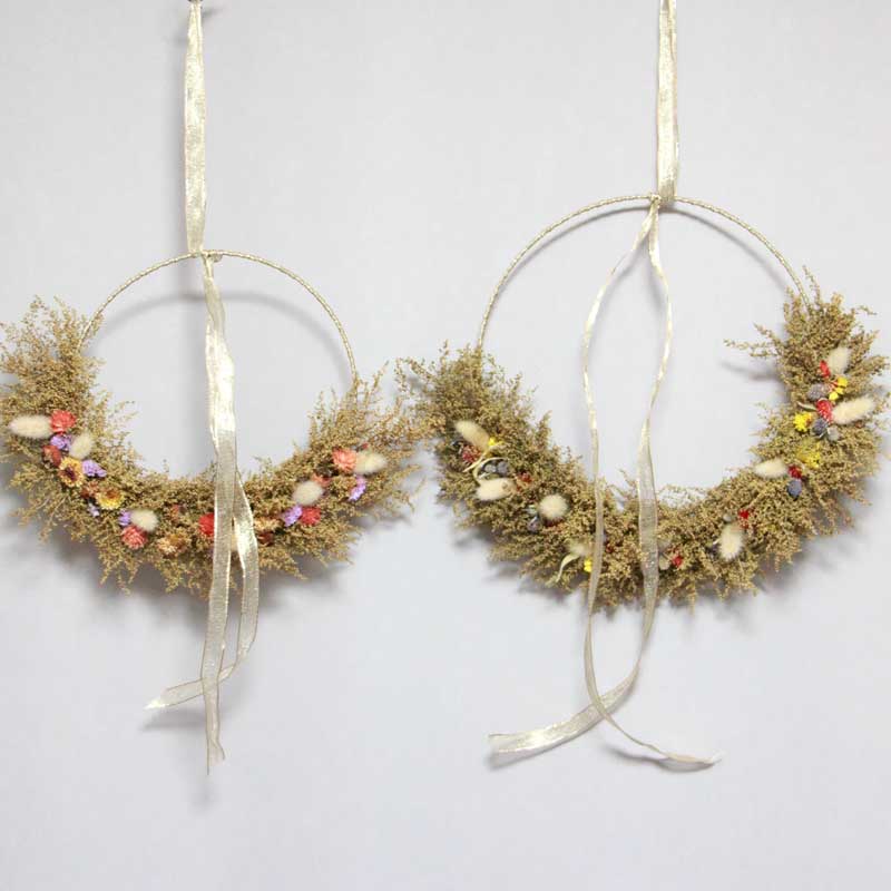 Blumenkranz-Wanddeko/ Floral Hoop